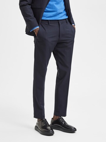 SELECTED HOMME Slimfit Pantalon 'Josh' in Blauw: voorkant