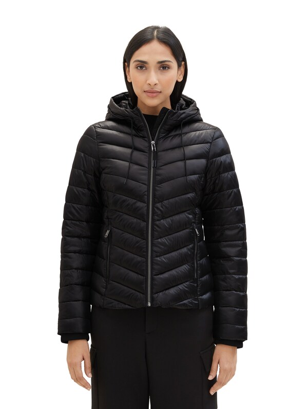 TOM TAILOR Between-Season Jacket in Black
