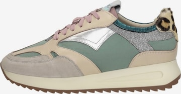 Baskets basses 'Michelle' Iqonic en vert : devant