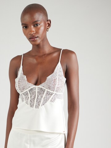 Chemise de nuit 'Camille' Hunkemöller en blanc : devant