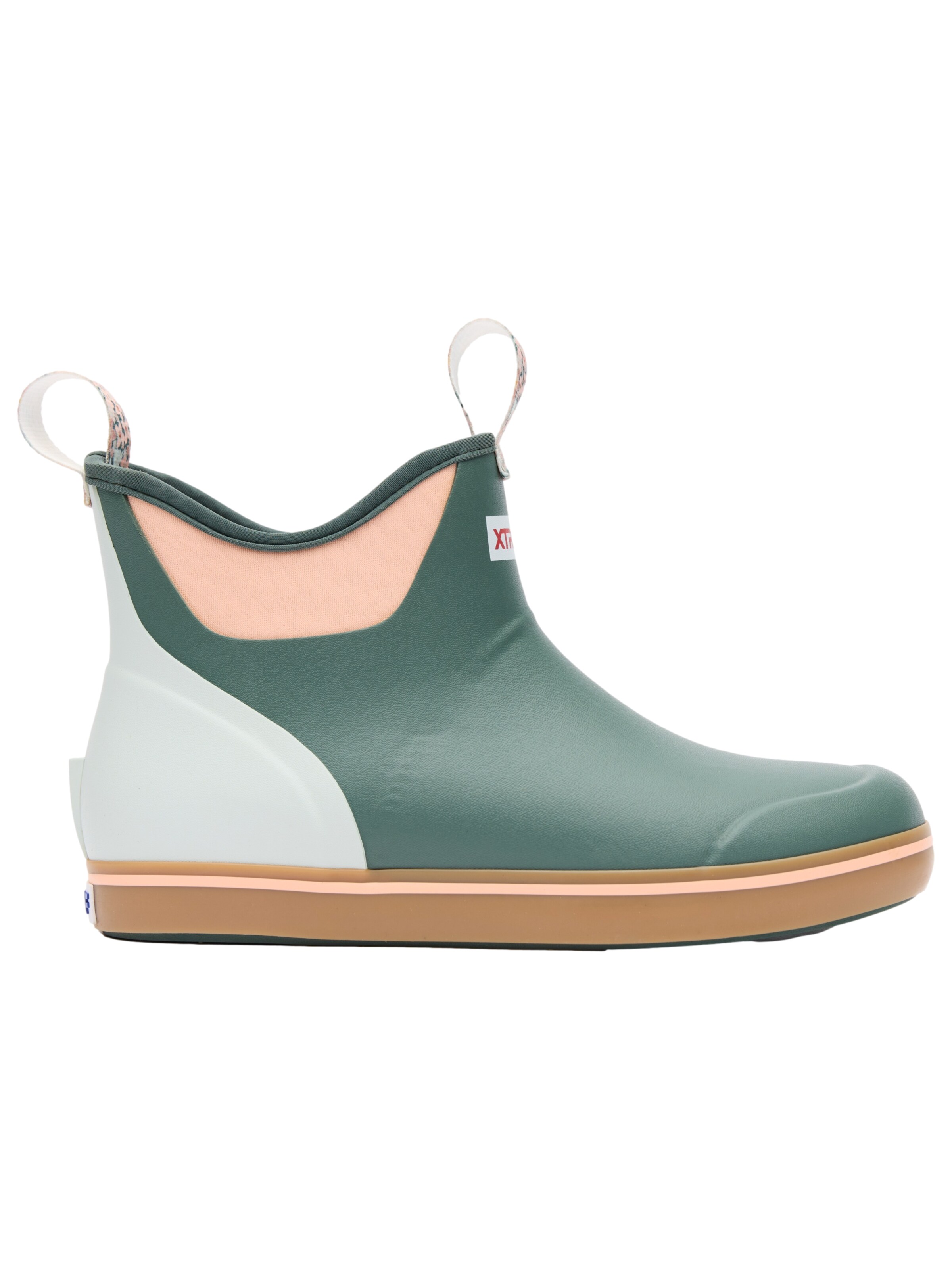 XtraTuf Rubber Boots 'Womens Ankle Deck Boot' in Green