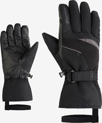 ZIENER Athletic Gloves 'Galerius' in Black: front