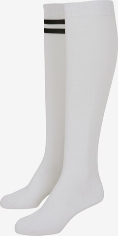 Chaussettes montantes Urban Classics en blanc : devant