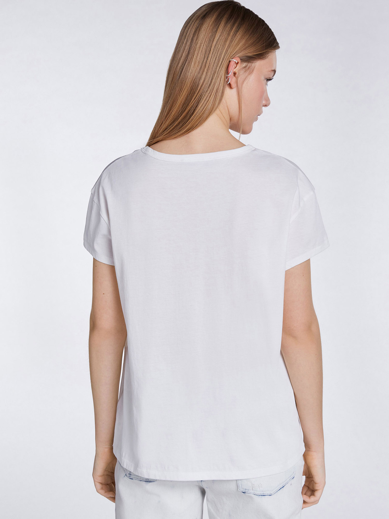 SET T-Shirt in Weiß 