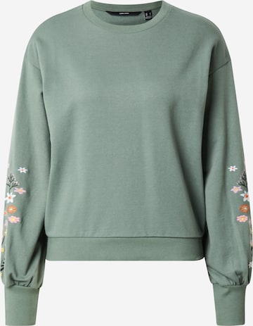 VERO MODA Sweatshirt 'VMSELIN' in Grün: Vorderseite
