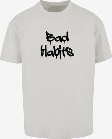 T-Shirt 'Bad Habits' Merchcode en gris : devant