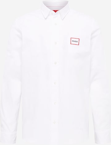 HUGO Red Regular fit Button Up Shirt 'Emero' in White: front