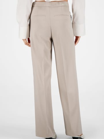 Gardeur Regular Trousers with creases 'Franca800' in Beige
