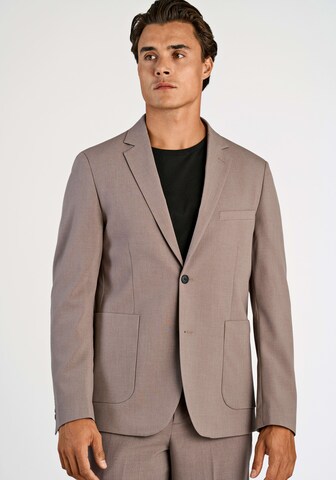 Lindbergh Regular Fit Sakko in Braun: Vorderseite