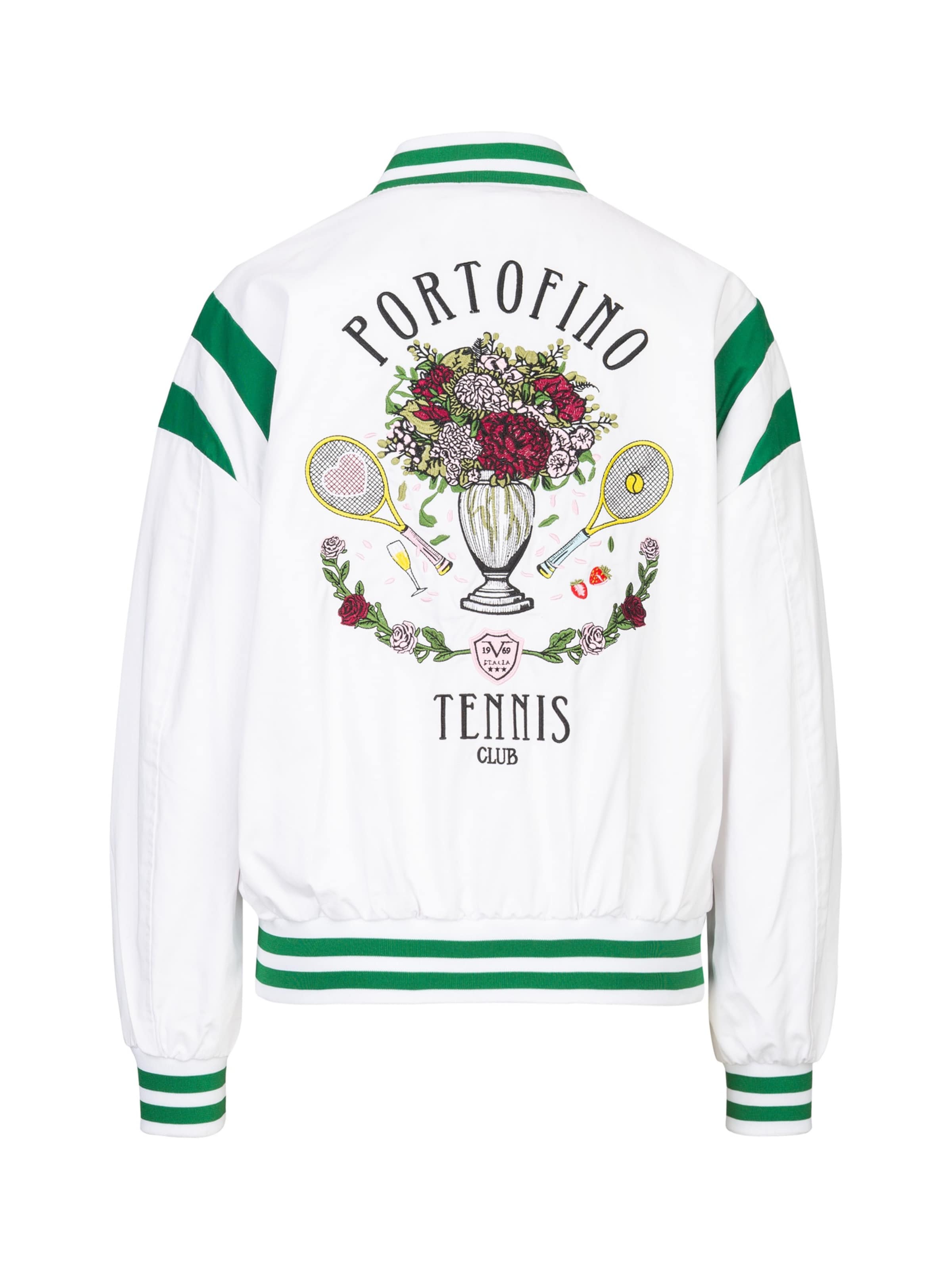 19V69 ITALIA Between-season jacket 'Esida Tennis' in White