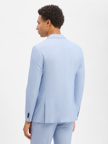 Coupe slim Veste de costume Finshley & Harding London en bleu