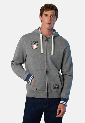 Veste de survêtement North Sails en gris : devant