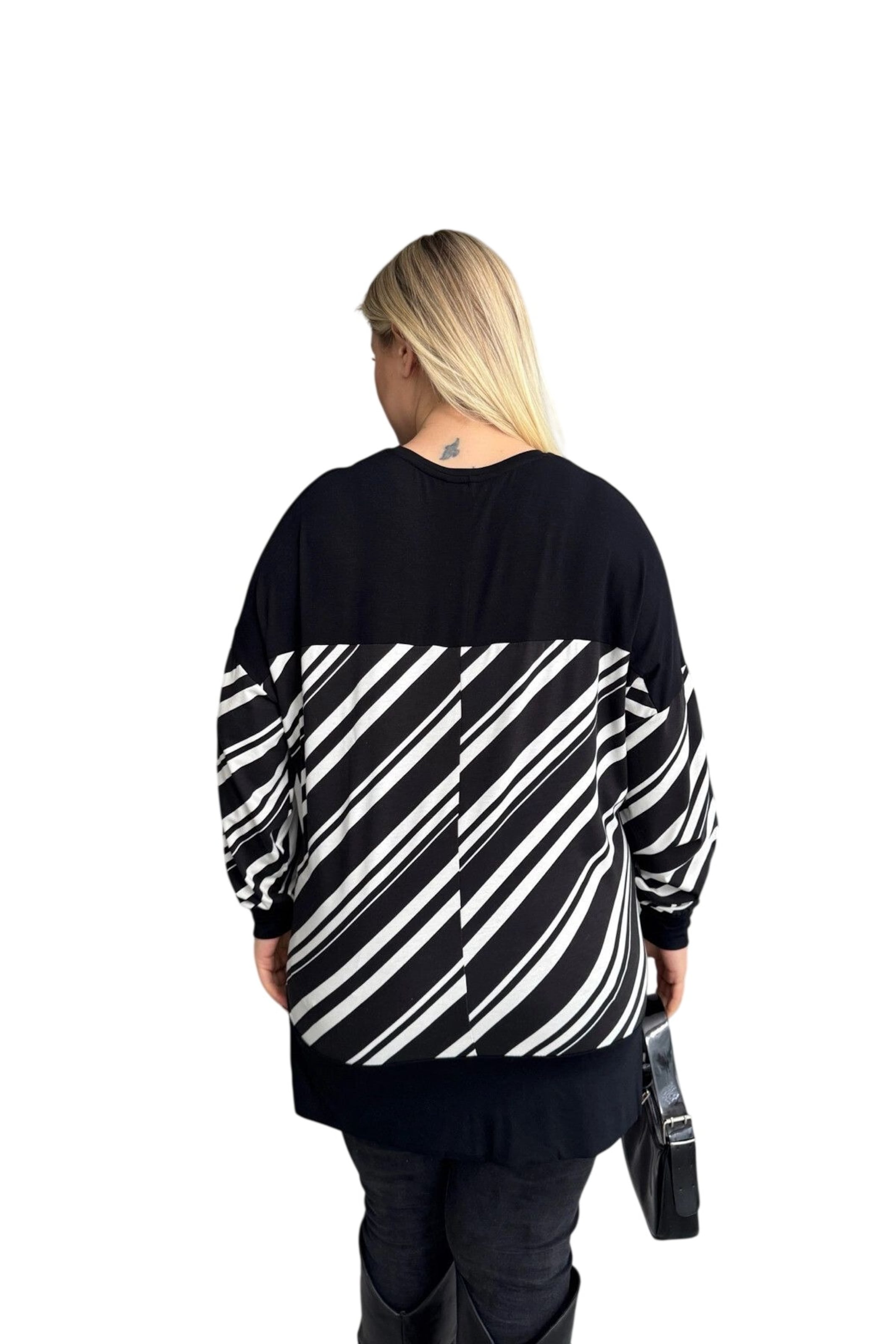 Stil Diva Shirt in Zwart