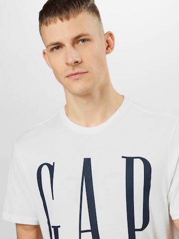 GAP Regular fit T-shirt i vit