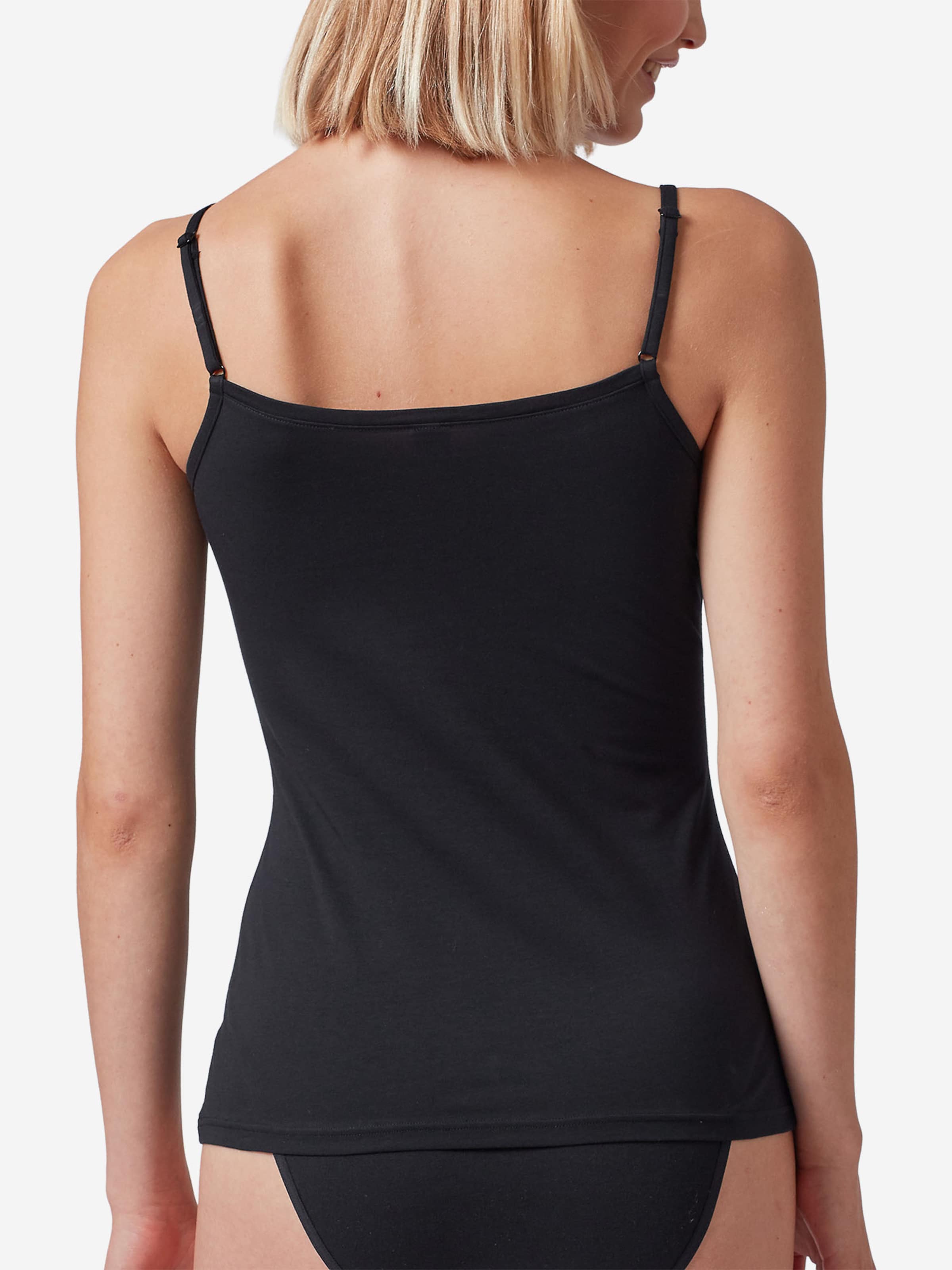 Haut ' Cotton Essentials ' Skiny en noir