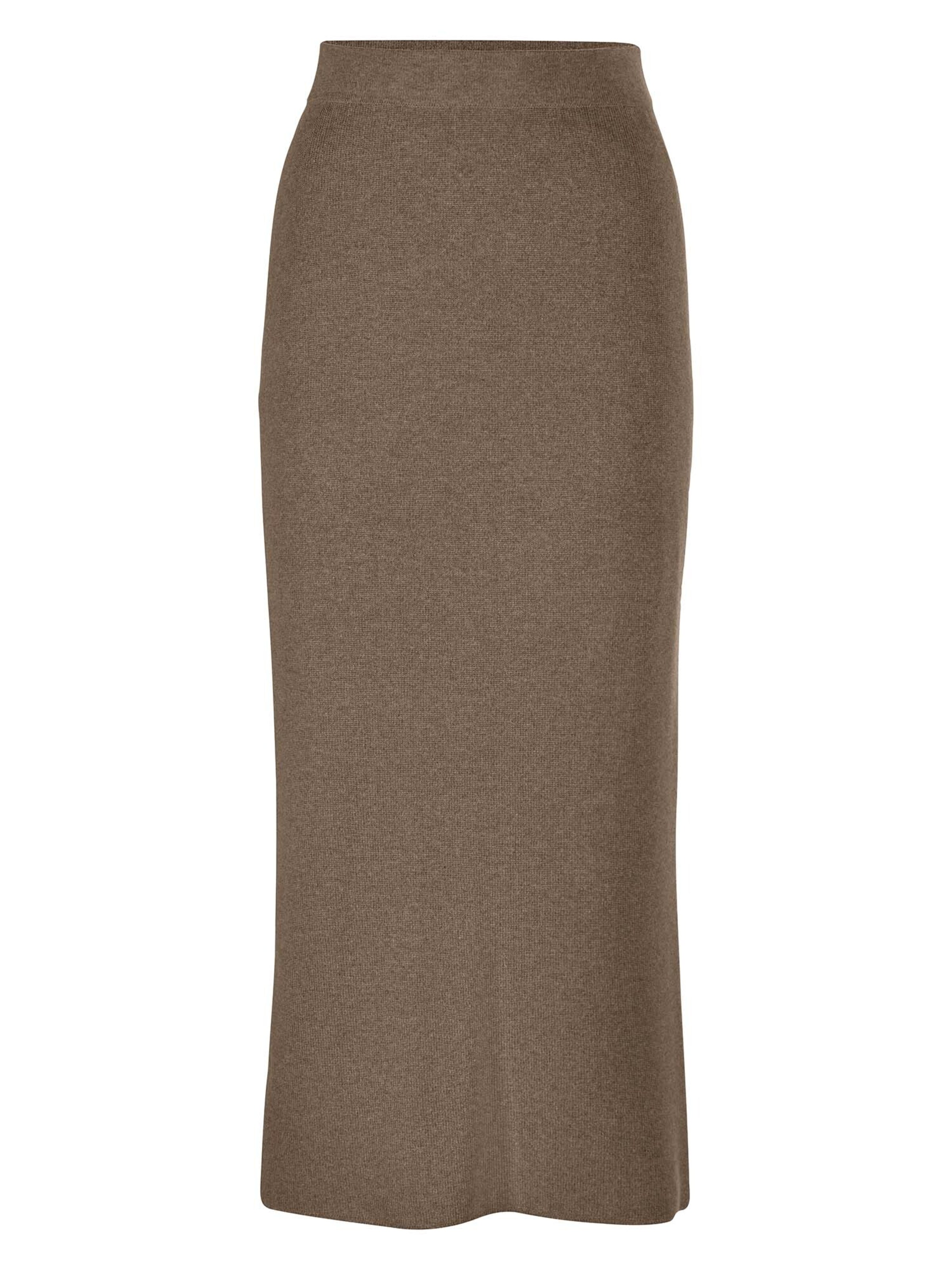 Jupe MADELEINE en marron : devant