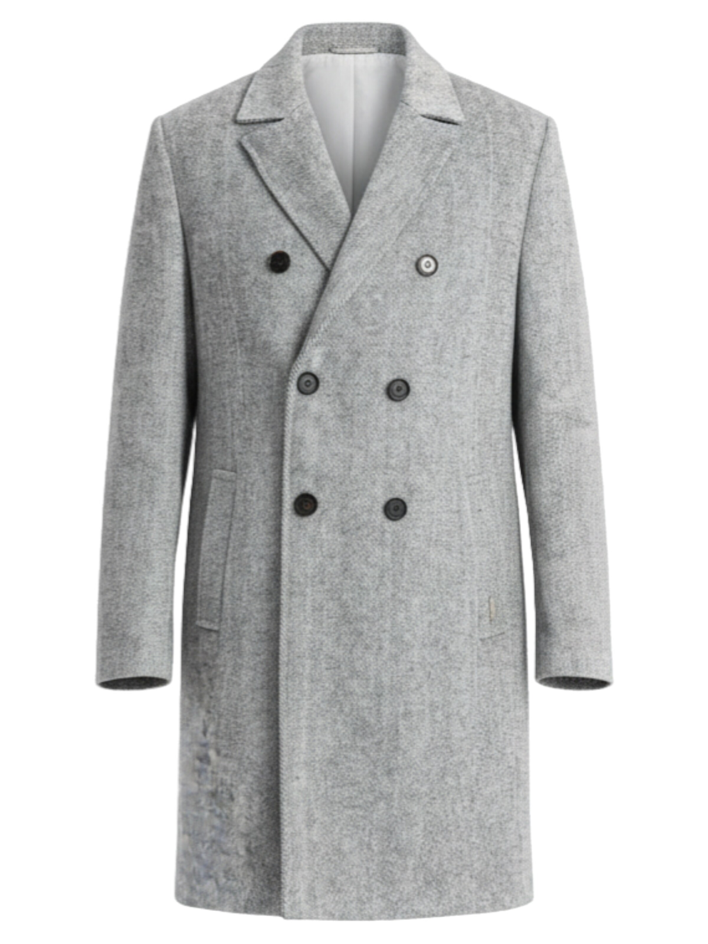 Ombre Tussenjas 'OM-COWC-0118' in de kleur Lichtgrijs, Productweergave