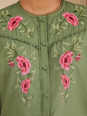 love & roses Bluse i grøn