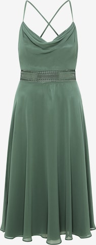 Robe de cocktail Vera Mont en vert : devant