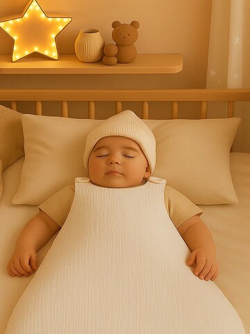 PAPATE Sovepose 'Organic Cotton Winter Sleeping Bag' i hvid