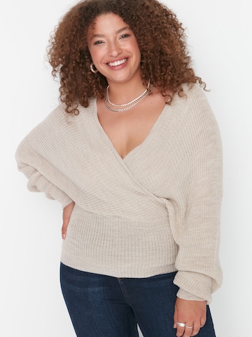Trendyol Curve Pullover i grå: forside