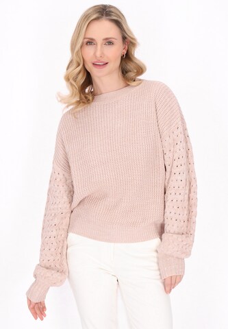 Pull-over Usha en beige : devant