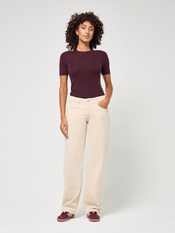 Gang Wide Leg Hose in Beige