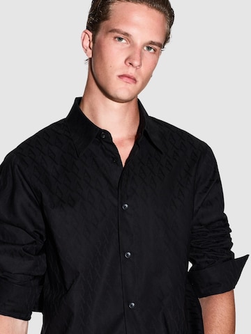 Coupe regular Chemise 'Camicie' ARMANI EXCHANGE en noir
