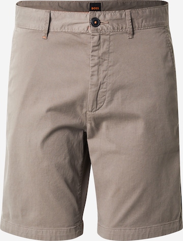 BOSS Chino Pants in Beige: front