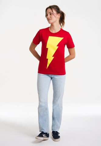 LOGOSHIRT T-Shirt 'DC Comics - Shazam' in Rot