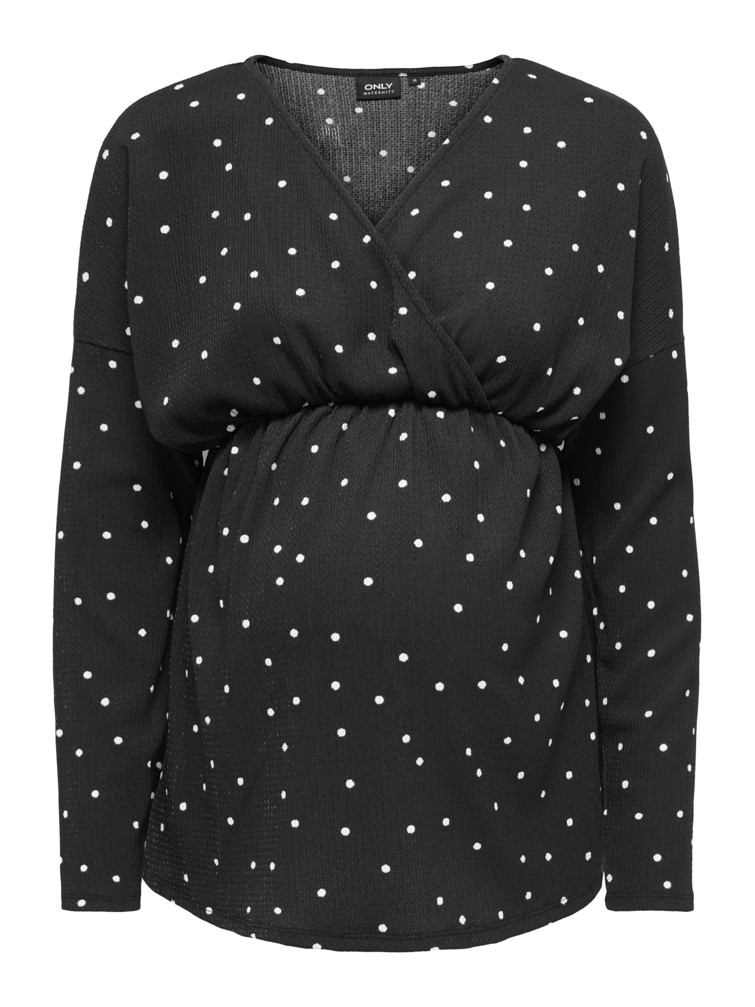 Only Maternity - Camiseta 'OLMAMAZE' en negro