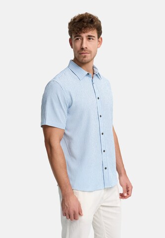 INDICODE JEANS Regular fit Overhemd 'Bimler' in Blauw