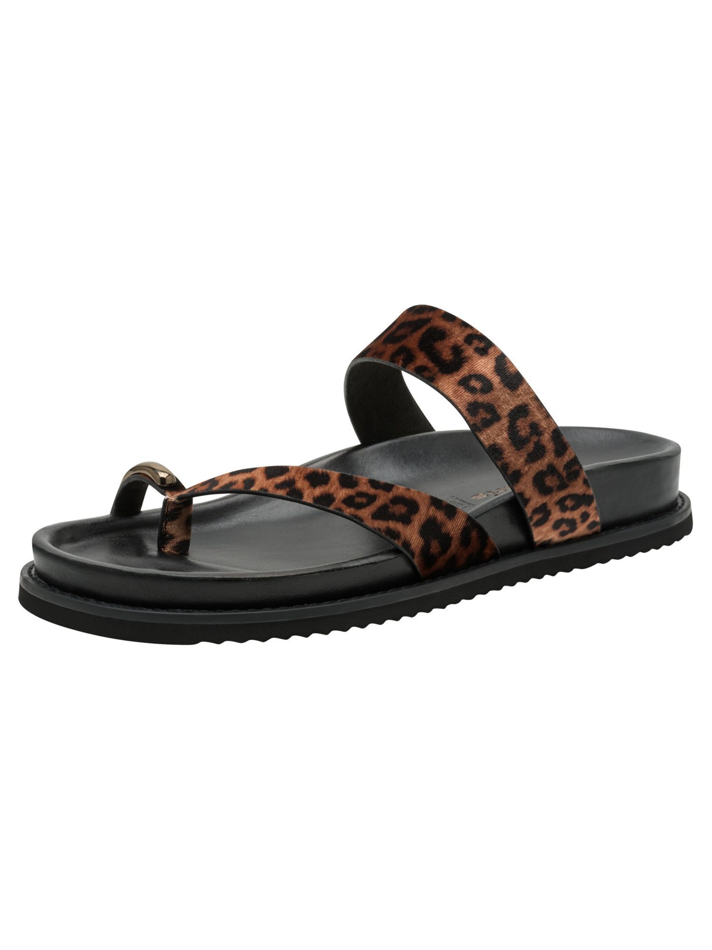 Tongs Tamaris en marron : devant