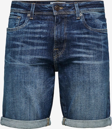 Loosefit Jean 'Alex' SELECTED HOMME en bleu : devant