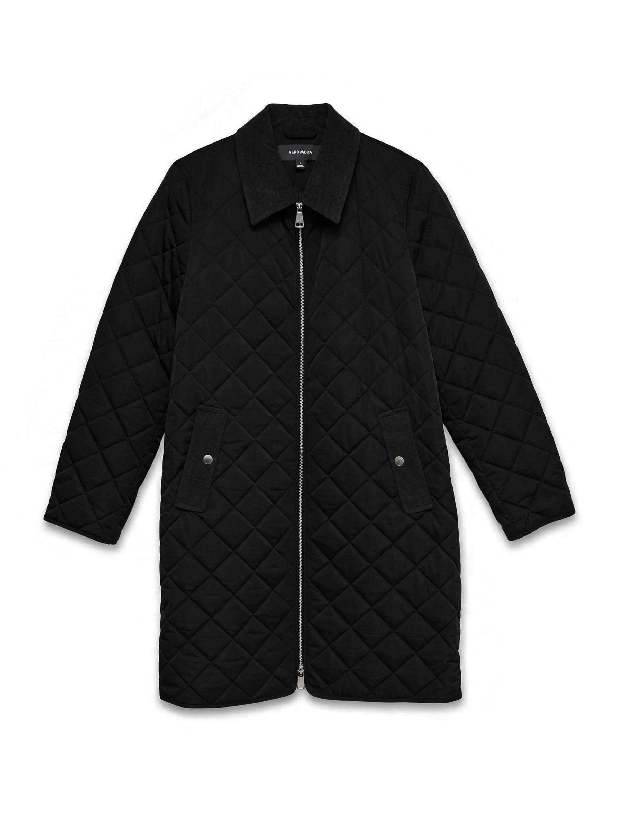 VERO MODA - Abrigo de entretiempo 'VMEMILIEJANE' en negro: frente