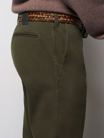 MEYER Regular Chino 'M5' in Groen