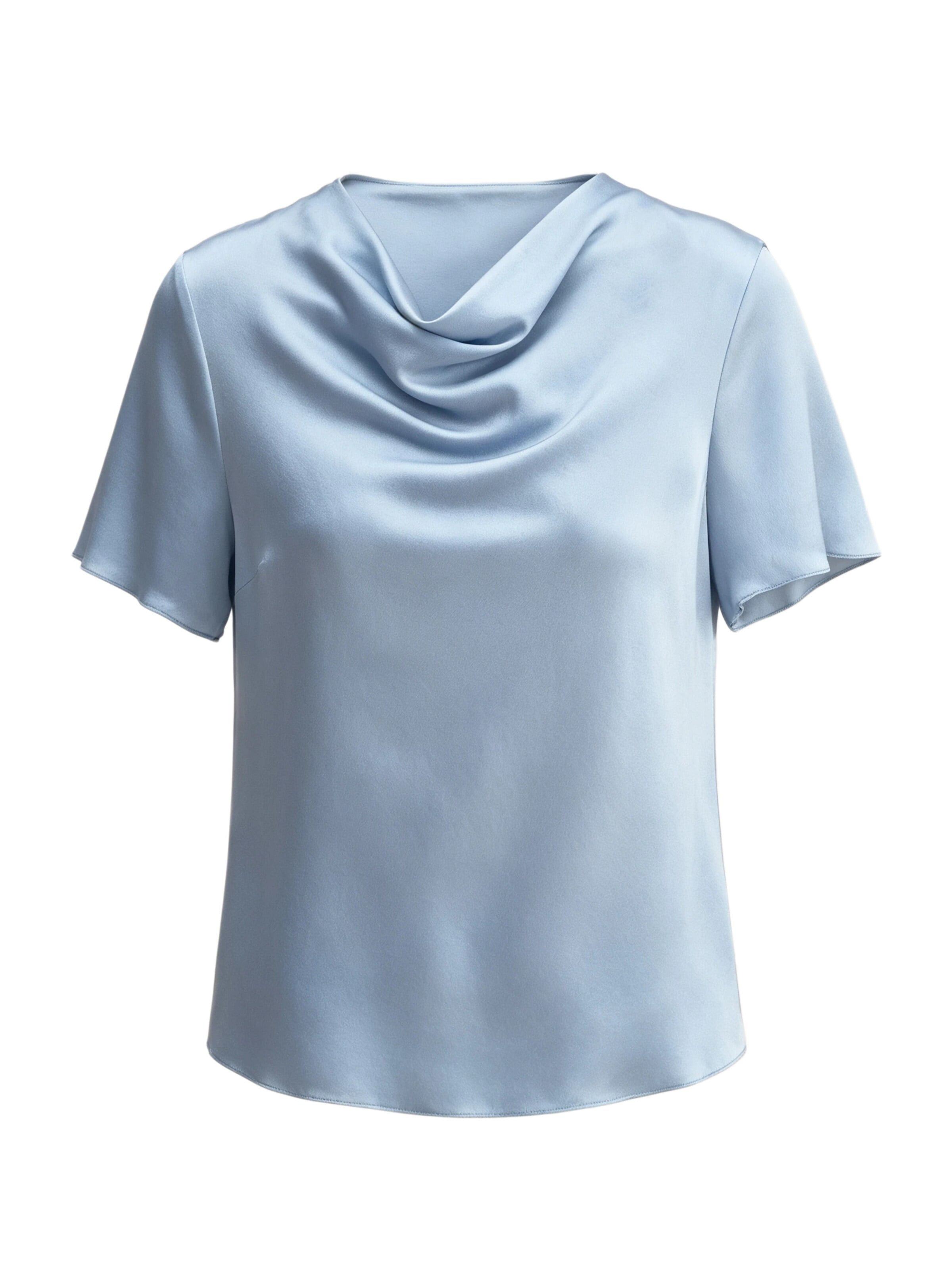 Lilysilk Blouse 'Puli-Oberteil' in Blauw: voorkant