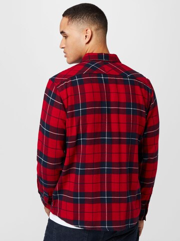 Vintage Industries - Regular Fit Camisa 'Sem' em vermelho