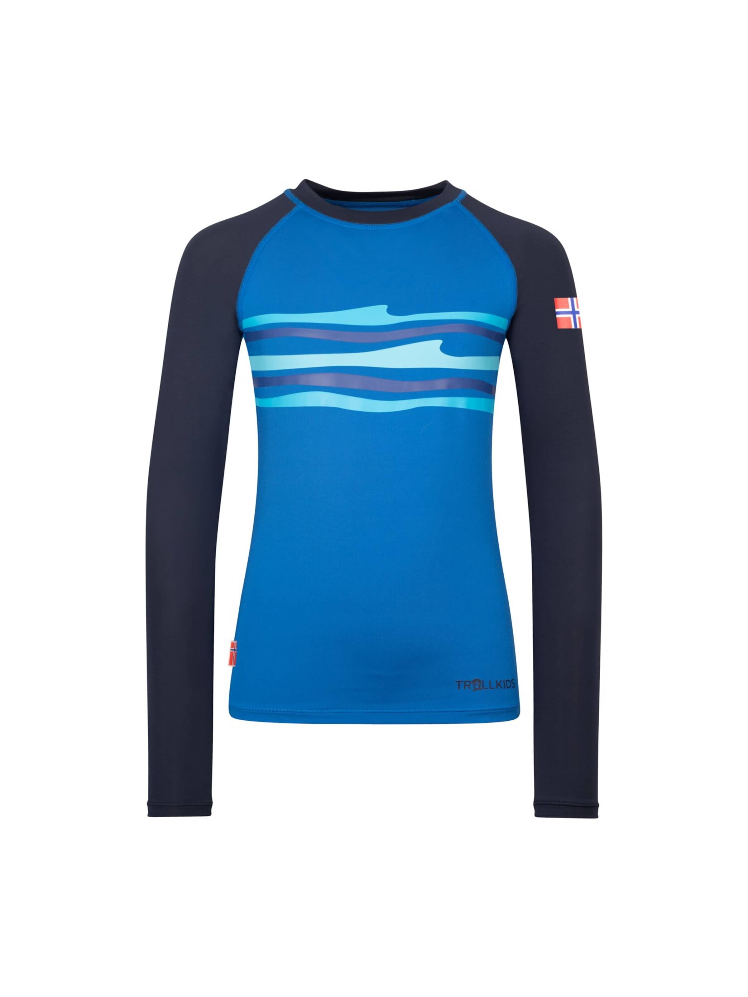 TROLLKIDS Athletic Swimwear in Blue: front