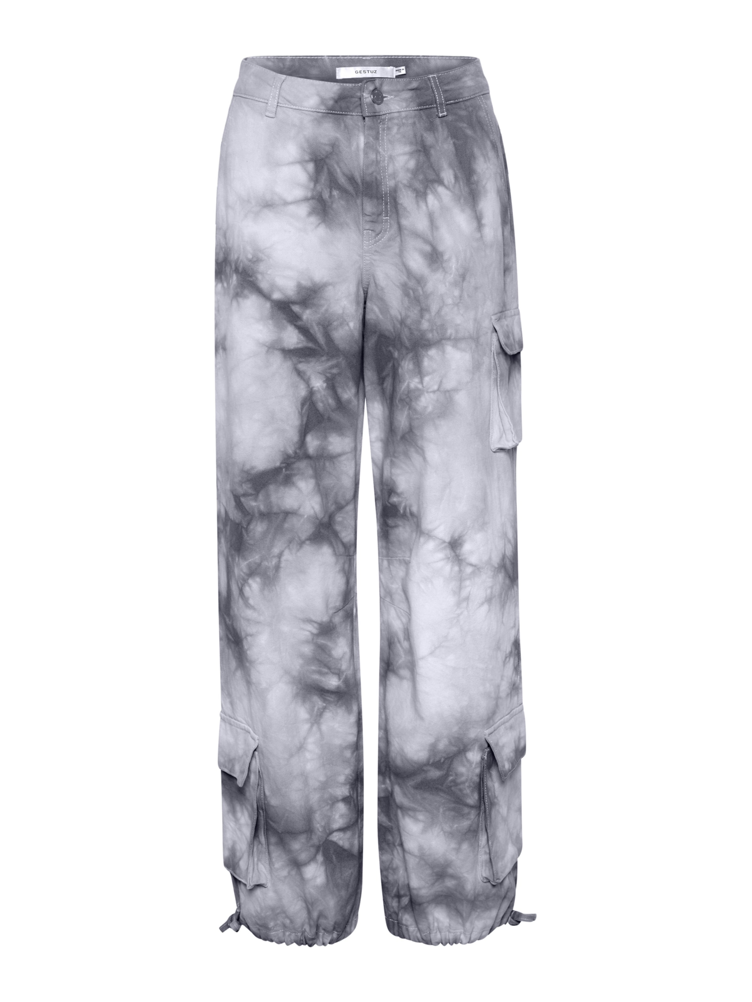 Gestuz Wide leg Cargo trousers 'Kala' in Grey: front