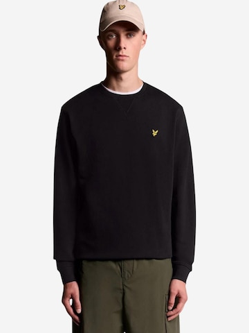 Lyle & Scott Sweatshirt 'Brushed Back Crew Neck Sweatsh ML1131V' i svart: framsida