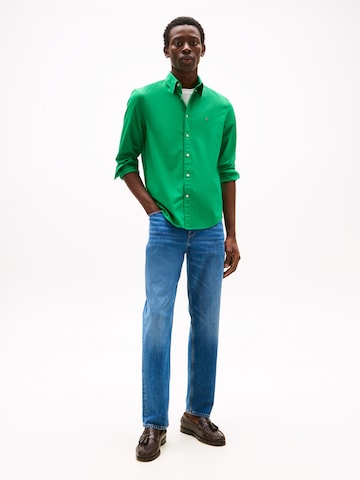 TOMMY HILFIGER Regular fit Πουκάμισο 'FLEX' σε πράσινο