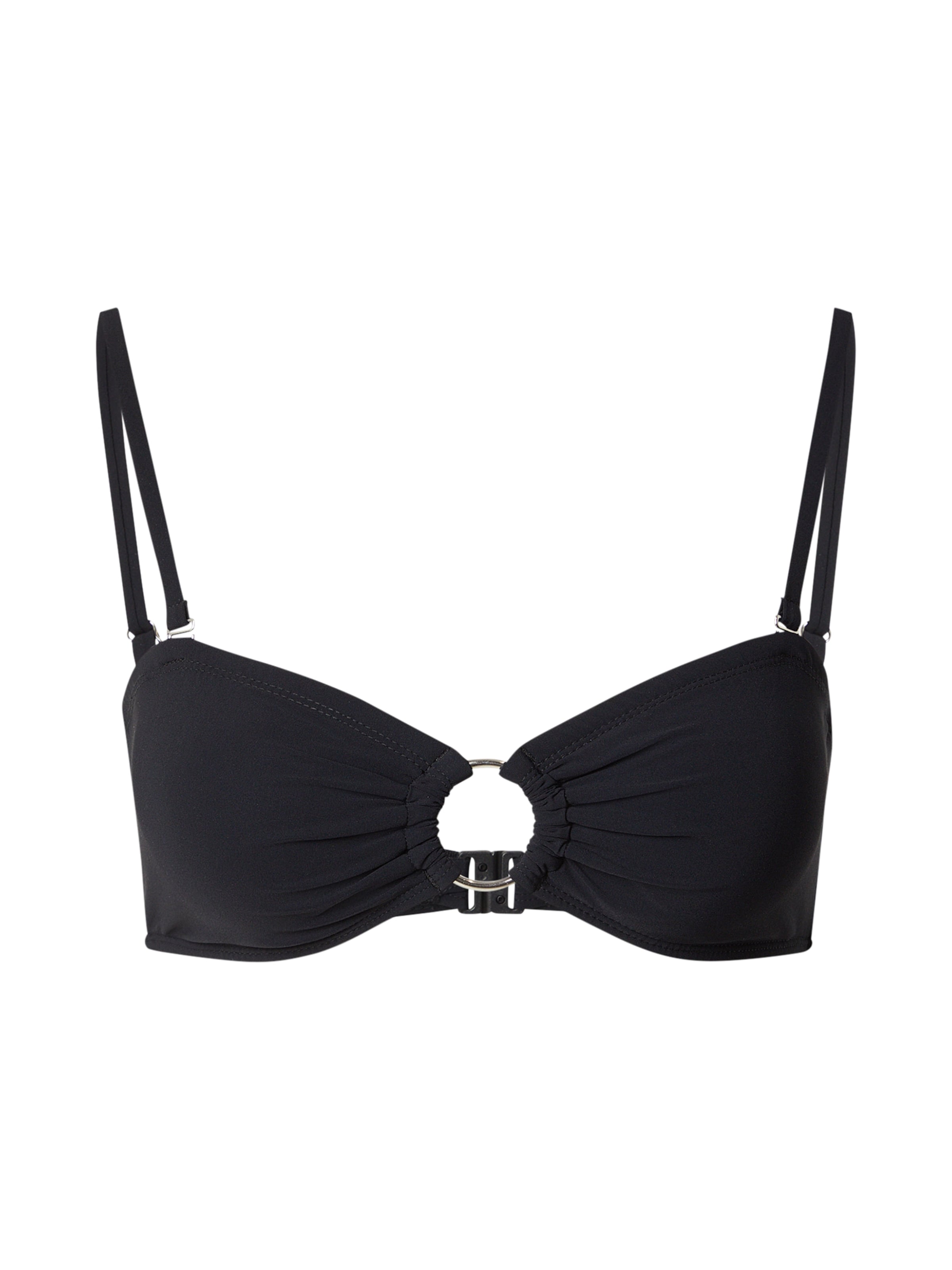 Banana Moon Бандо Верх бикини в Черный: спереди