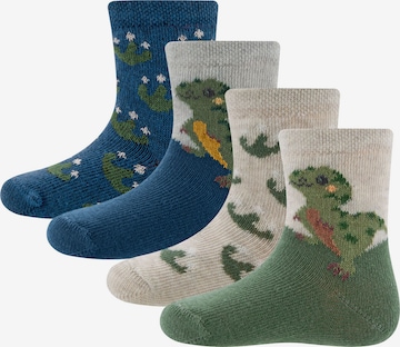 Chaussettes 'Dino' EWERS en bleu : devant