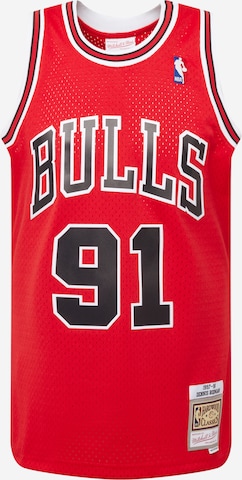 T-Shirt 'NBA Chicago Bulls Swingman Dennis Rodman' Mitchell & Ness en rouge : devant