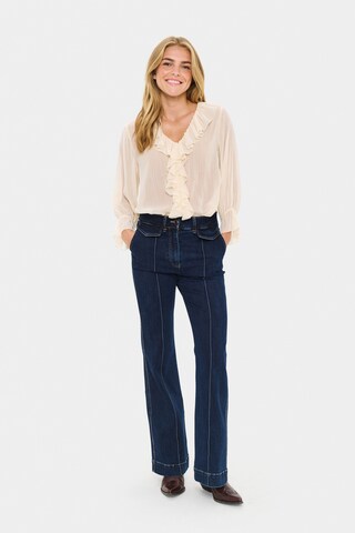 SAINT TROPEZ Blouse 'NanetteSZ ' in Beige