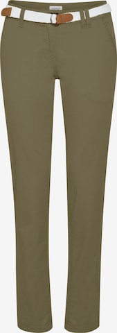 Oxmo Slimfit Chino 'Chakira' in Groen: voorkant