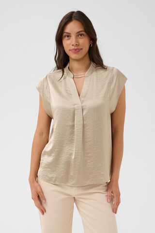 SAINT TROPEZ Blouse in Brown: front