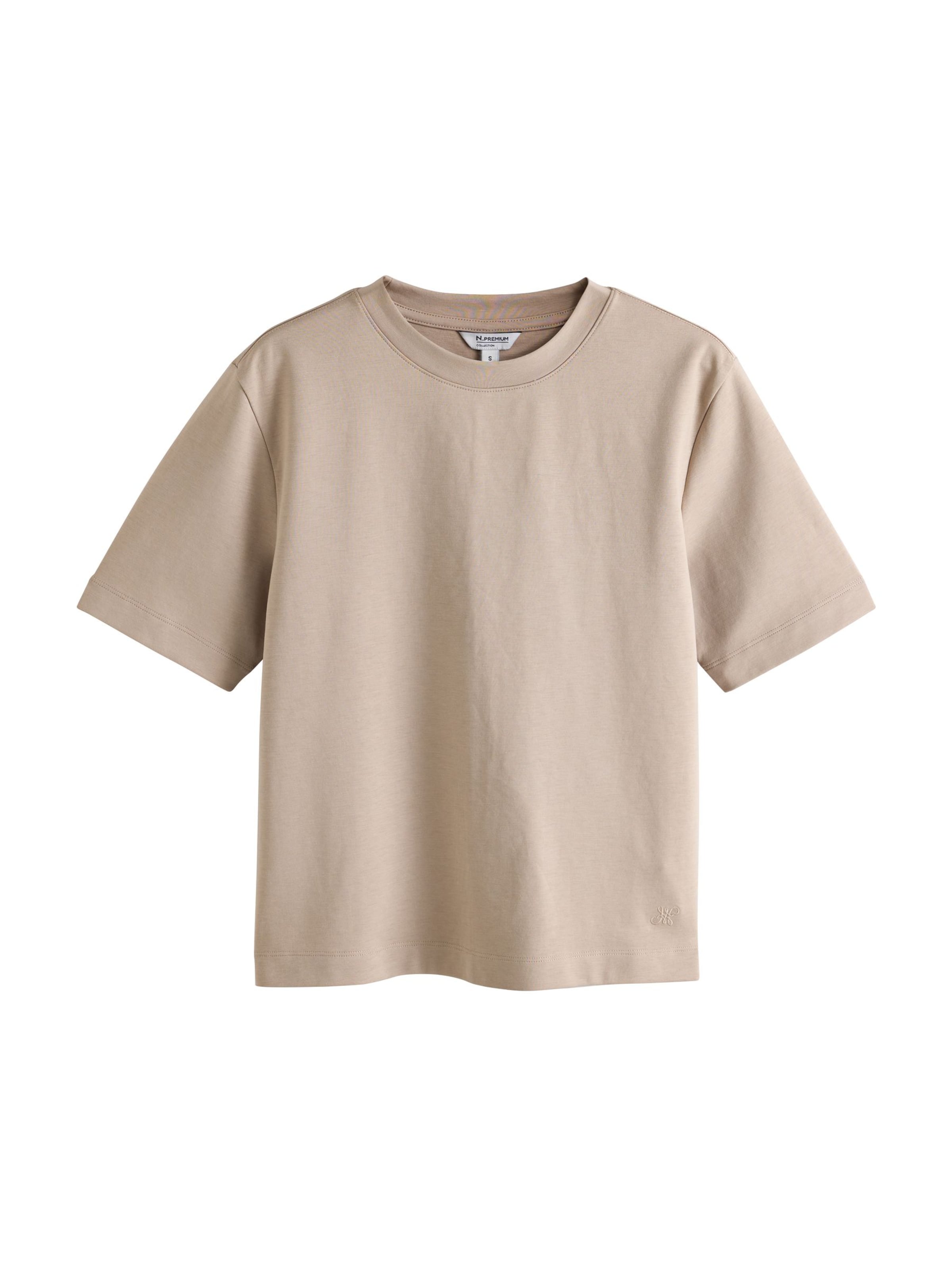 T-shirt 'N. Premium' Next en marron : devant