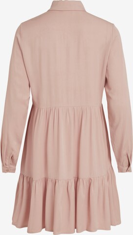 VILA Платье-рубашка в Ярко-розовый